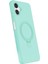 Msa-Shop Newface Samsung Galaxy A06 Regal Magsafe Standlı Kapak - Su Yeşili 2