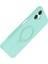 Msa-Shop Newface Samsung Galaxy A06 Regal Magsafe Standlı Kapak - Su Yeşili 3
