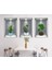 Bfs 3D Çiçek Vazo Duvar Sticker 3 Lü Set Gri Fon 4
