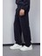 Erkek Kadife Dokulu Baggy Fit Pantolon Lacivert 5