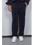 Erkek Kadife Dokulu Baggy Fit Pantolon Lacivert 2