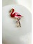 Altın Sarısı Renkli Mineli Taşlı Flamingo Broş (5cm) 1