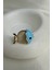 Altın Rengi Mavi Mineli Detay Balık Broş (2cm) 4