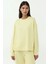 Kadın Modal Touch Basic Sweatshirt Yellow 1