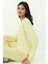 Kadın Modal Touch Basic Sweatshirt Yellow 5