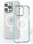 Bfs iPhone 14 Pro Max Line Magsafe Kapak - Mavi 3