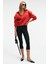 Syrelıa Kadın Esnek Kumaşlı Slim Fit Capri Siyah Tayt 1