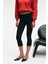 Syrelıa Kadın Esnek Kumaşlı Slim Fit Capri Siyah Tayt 3