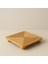 Bambu Dekoratif Top Ayaklı Sunum Tabağı, Servis Tabağı, (28 x 28 Cm) 2