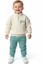"baby" Nakışlı Fermuarlı Yaka Sweatshirt ve Turkuaz Eşofman Takımı 1