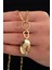 14 K Gold Kaplama 925 Ayar Gümüş Faset Doğal Sitrin Y Kolye 4