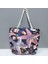 Zengezur Deniz Yıldızı Desenli Plaj Çantası-Mor 3