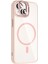 Bfs Apple iPhone 15 Remim Lensli Magsafe Standlı Kapak - Pembe 2