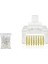 Cat5 Konnektör Ez RJ45 Delikli 100LÜ Paket Şeffaf HDX5062 (336336) 1