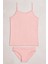 Kadın Pembe&mavi&açık Gri&koyu Gri Melanj Likralı Pamuklu 4'lü Ip Askılı Atlet Slip Külot Set 5