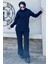 3 Iplik Şardonlu Tesettür Sweatshirt Takım – Rahat Üst ve Bel Lastikli Pantolon 2