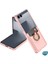 Samsung Galaxy Z Flip 7 Kılıf Luxring Wallet Rose Gold 2
