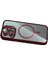 Bfs Apple iPhone 15 Pro Max Remim Lensli Magsafe Standlı Kapak - Bordo 4