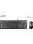 A4 TECH KR-9276 USB Q Trk Optic Mouse Suya Dayanıklı Siyah Multimedya Klavye - Mouse Set 5