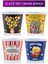 4 Adet Patlamış Mısır Kovası | Popcorn Kutusu Seti 7174271 5