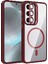 Bfs Samsung Galaxy S25 Remim Lensli Magsafe Standlı Kapak - Bordo 1
