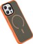 Bfs Apple iPhone 16 Pro Max Megane Magsafe Kapak - Turuncu 4