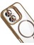 Bfs Apple iPhone 16 Plus Remim Lensli Magsafe Standlı Kapak - Kahverengi 4