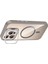 Bfs Apple iPhone 16 Pro Max Remim Lensli Magsafe Standlı Kapak - Titan Gri 4