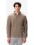 Erkek Kahverengi Classic Fit Uzun Kollu Polo Yaka T-Shirt K57024T.3BB 1