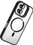 Bfs Apple iPhone 16 Remim Lensli Magsafe Standlı Kapak - Siyah 2