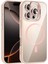 Bfs Apple iPhone 16 Pro Max Remim Lensli Magsafe Standlı Kapak - Pembe 1
