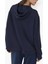Kadın Modal Touch Fermuarlı Kapşonlu Sweatshirt Lacivert 2