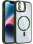 Bfs Apple iPhone 11 Remim Lensli Magsafe Standlı Kapak - Koyu Yeşil 1