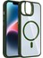 Bfs Apple iPhone 11 Remim Lensli Magsafe Standlı Kapak - Koyu Yeşil 2