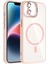Bfs Apple iPhone 11 Remim Lensli Magsafe Standlı Kapak - Pembe 1