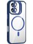Bfs Apple iPhone 16 Remim Lensli Magsafe Standlı Kapak - Lacivert 1