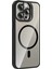 Bfs Apple iPhone 14 Pro Max Remim Lensli Magsafe Standlı Kapak - Siyah 2
