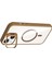 Bfs Apple iPhone 15 Remim Lensli Magsafe Standlı Kapak - Kahverengi 3