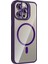 Bfs Apple iPhone 15 Pro Max Remim Lensli Magsafe Standlı Kapak - Derin Mor 3