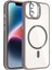 Bfs Apple iPhone 11 Remim Lensli Magsafe Standlı Kapak - Titan Gri 1
