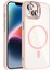 Bfs Apple iPhone 14 Remim Lensli Magsafe Standlı Kapak - Pembe 1