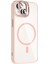 Bfs Apple iPhone 14 Remim Lensli Magsafe Standlı Kapak - Pembe 2