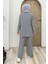 Bürümcük Kumaş Tunik ve Bol Paça Pantolon Takım – Normal ve Büyük Beden 2