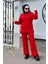3 Iplik Şardonlu Tesettür Sweatshirt Takım – Rahat Üst ve Bel Lastikli Pantolon 1