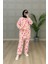 Peluş Kumaş Tesettür Tunik ve Bel Lastikli Pantolon Ikili Takım 1