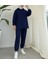 3 Iplik Şardonlu Tesettür Sweatshirt Takım – Rahat Üst ve Bel Lastikli Pantolon 1