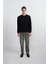 Erkek Bisiklet Yaka Basic Bol Siyah Sweatshirt 3