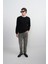 Erkek Bisiklet Yaka Basic Bol Siyah Sweatshirt 5