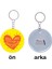 2'li You Are My Sun Shine Tasarımlı Özel Açacaklı Anahtarlık 1