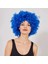 Bfs Mavi Renk Kıvırcık Afro Bonus Peruk 1